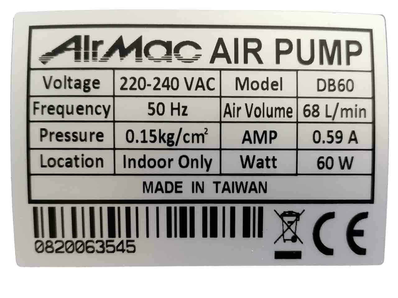 Компрессор AirMac DB60 230VAC/50HZ